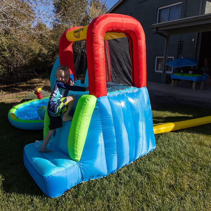Happy Hop Ultimate Climb, Spray & Bounce Water Slide Pool (3+ Years)