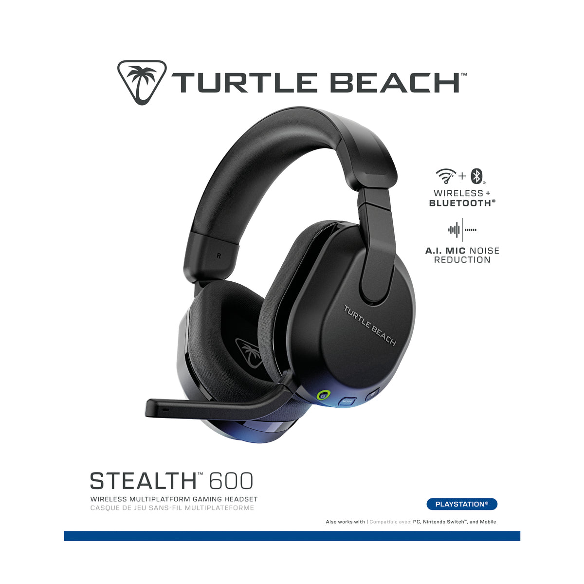 Turtle Beach Stealth 600 Gen 3 PlayStation Gaming Headset Wireless Black