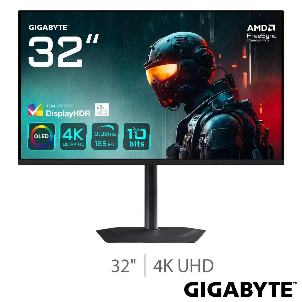Gigabyte 32 Inch 4K Ultra HD 165Hz OLED Gaming Monitor
