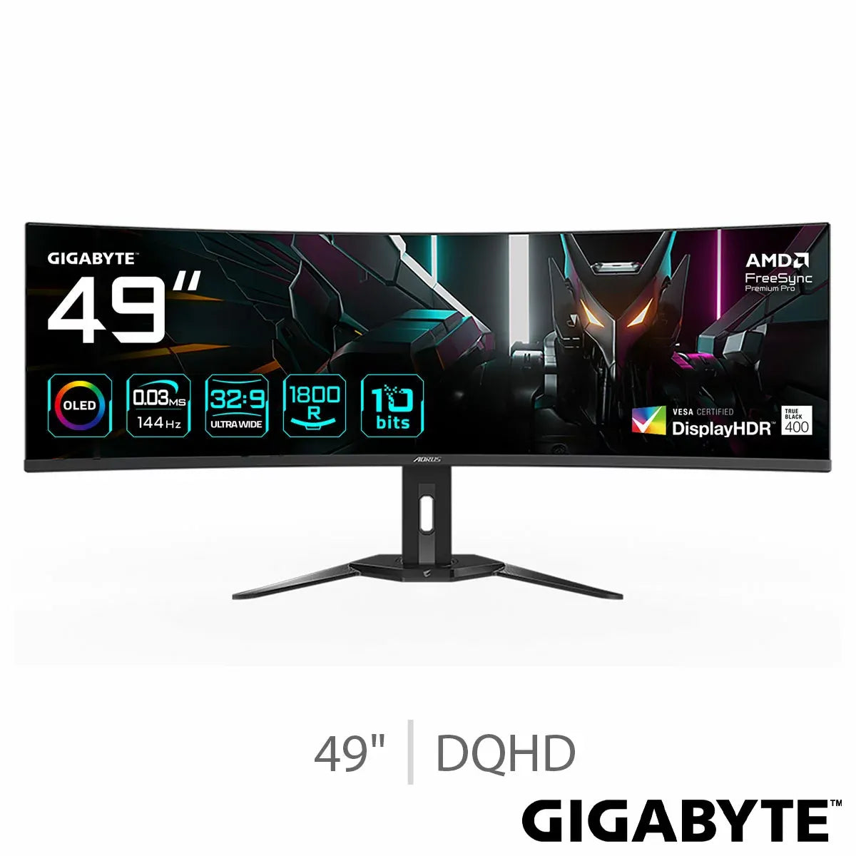 Gigabyte 49 Inch DQHD 144Hz OLED Gaming Monitor