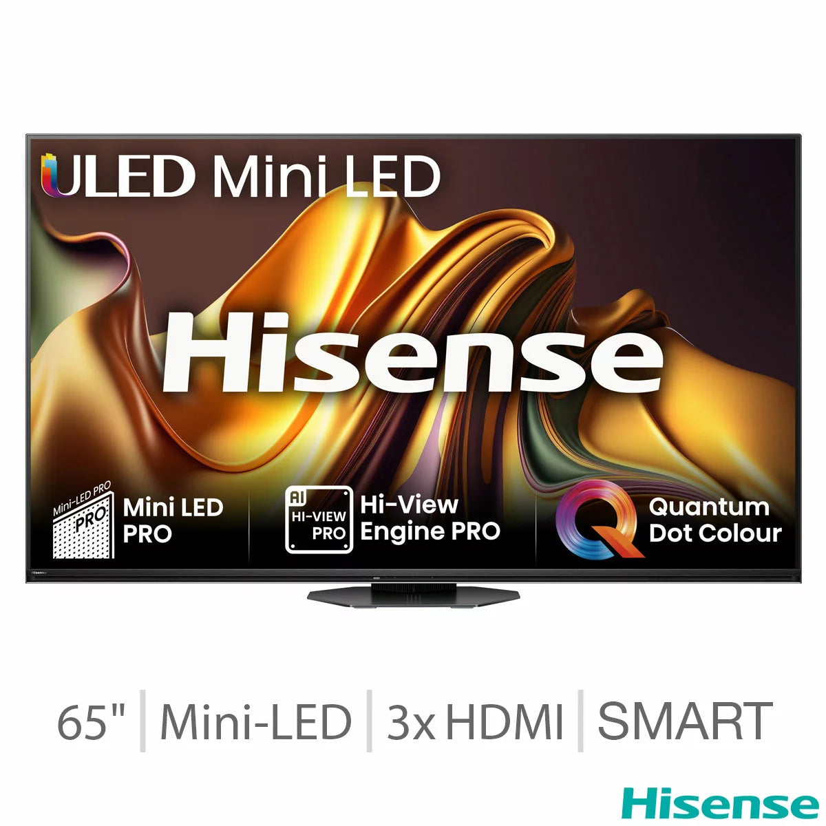 Hisense 65U8NQTUK 65 Inch Mini-LED 4K Ultra HD Smart TV 5-Year Warranty