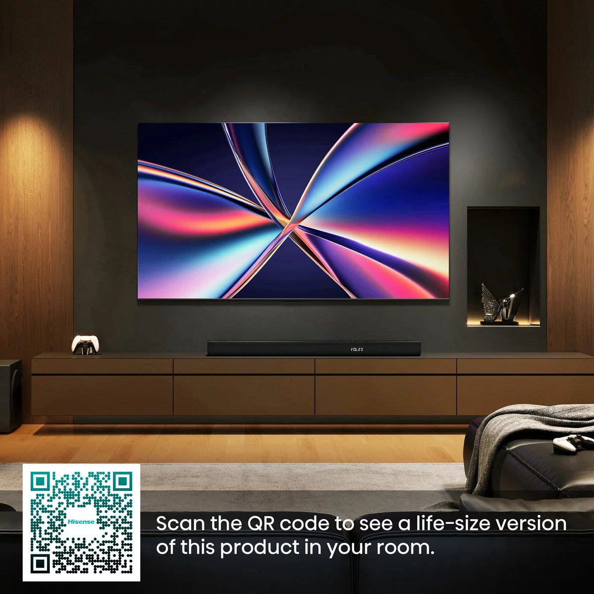 Hisense 55E8QTUK 55 Inch Mini LED HD Smart TV 5-Year Warranty