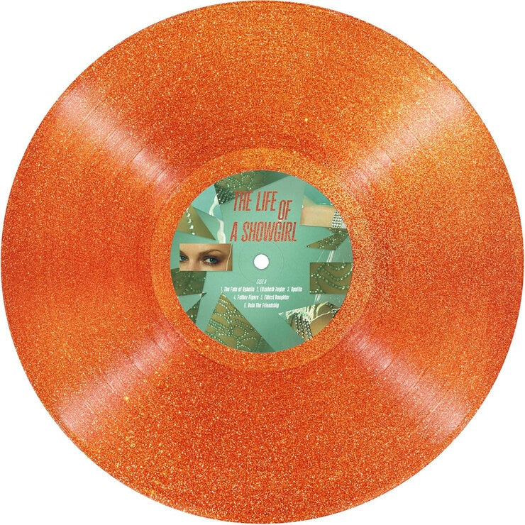 The Life of a Showgirl - Portofino Orange Glitter Vinyl by Taylor Swift