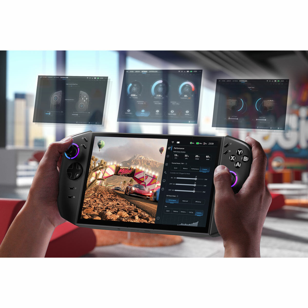 Lenovo Legion Go Handheld Gaming Console, AMD Ryzen Z2, 32GB RAM, 512GB SSD