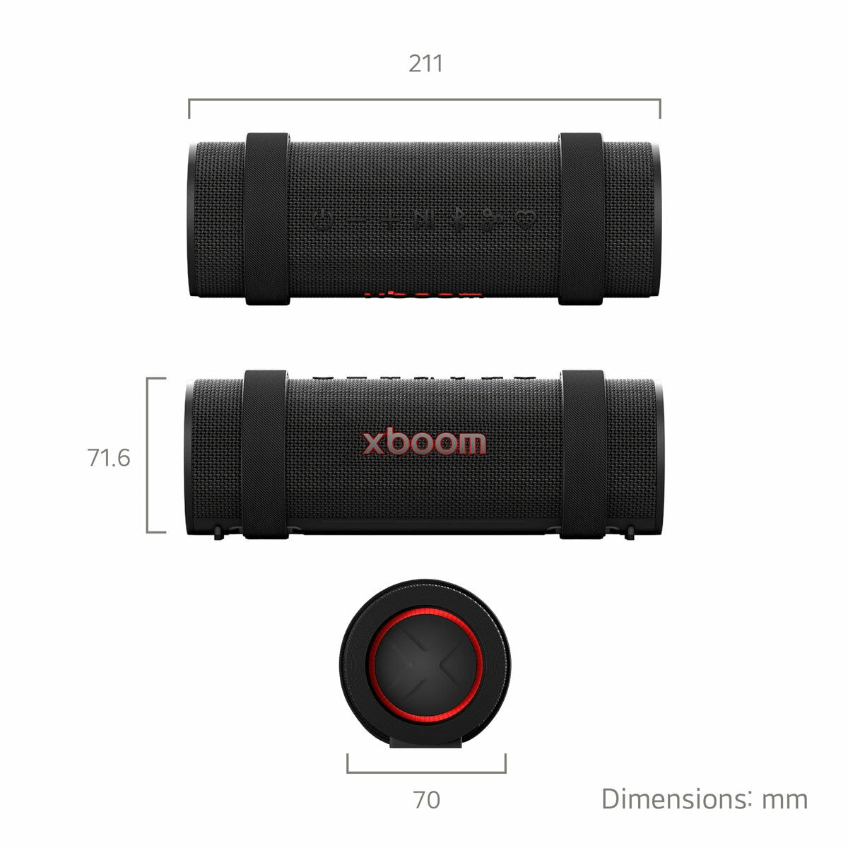 LG XBOOM Grab Bluetooth Speaker by will.i.am Portable Speaker