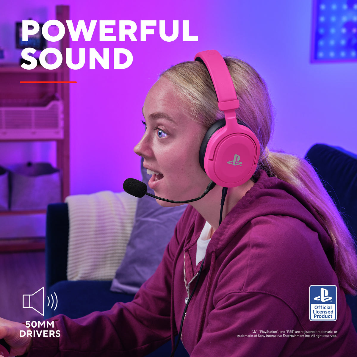 Trust GXT 498P Forta Gaming Headset Wired Pink