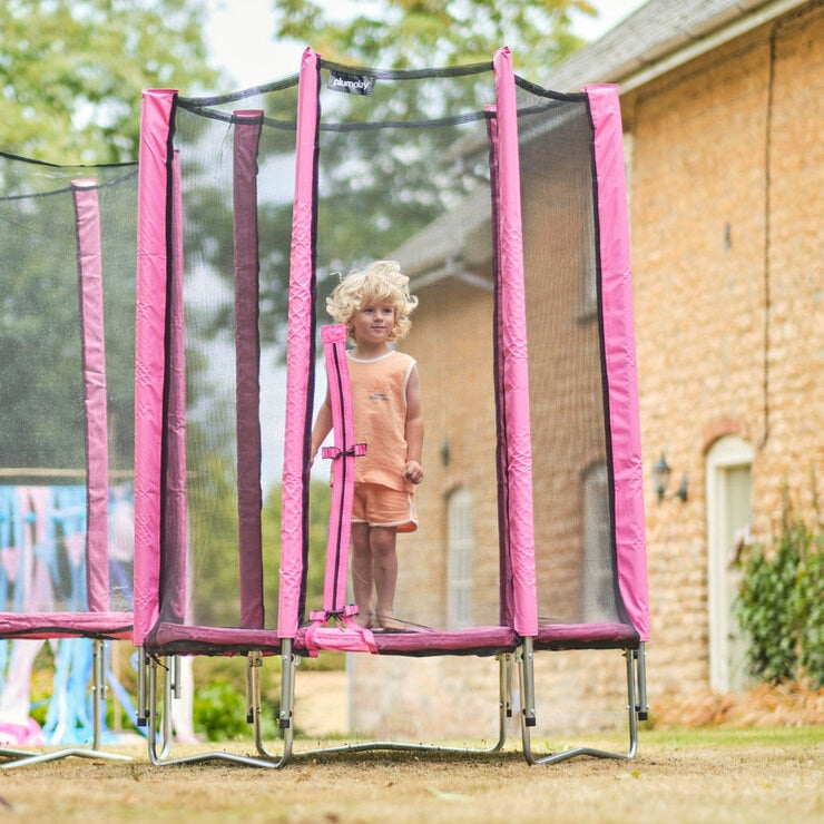 Plum 4ft Springsafe Trampoline in Pink