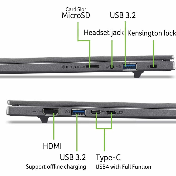 Acer Aspire 16 AI 16 Inch OLED Copilot+ Laptop, AMD Ryzen AI 7, 16GB RAM 1TB SSD