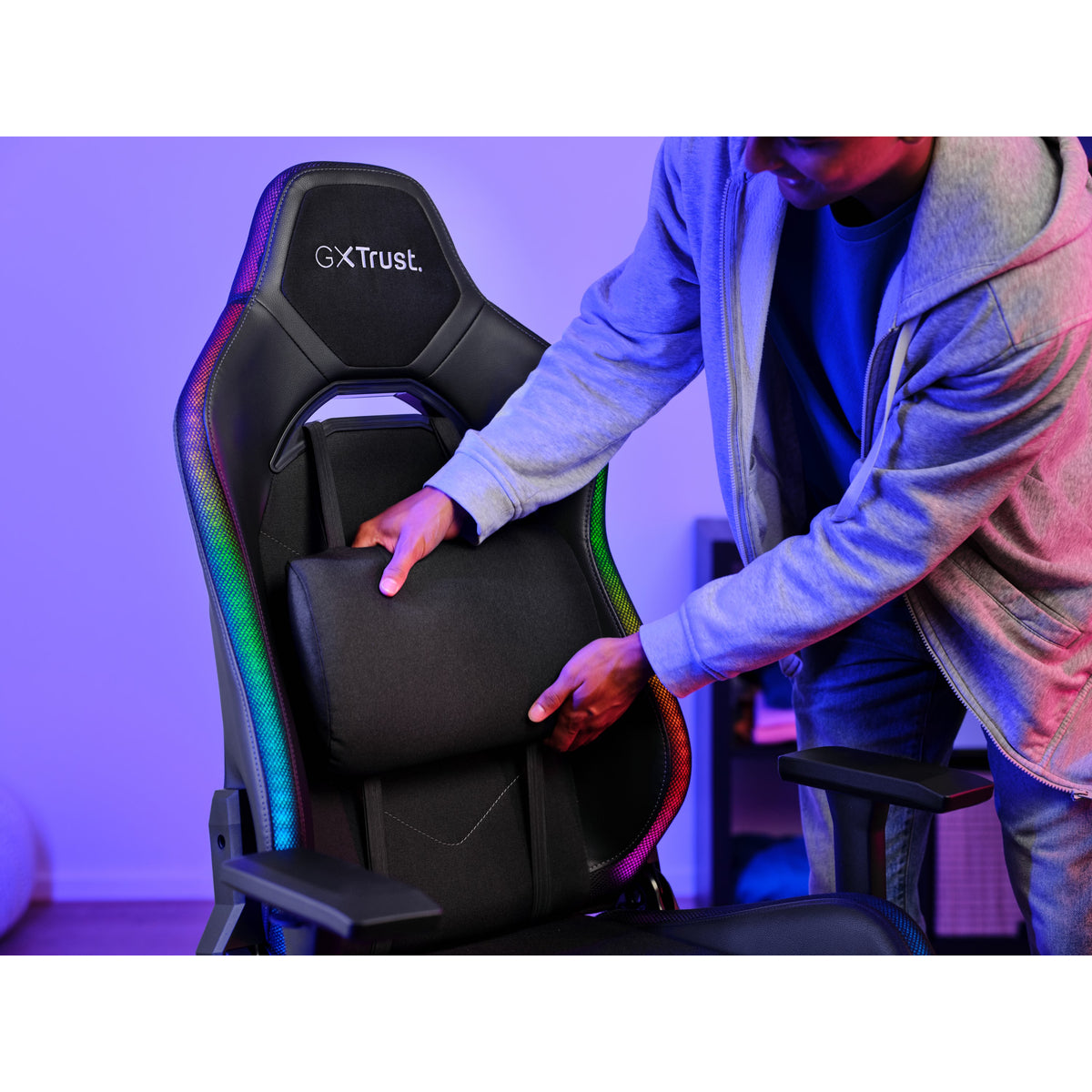 Trust GXT 719 Ruya RGB Gaming Chair 150 kg Padded Black