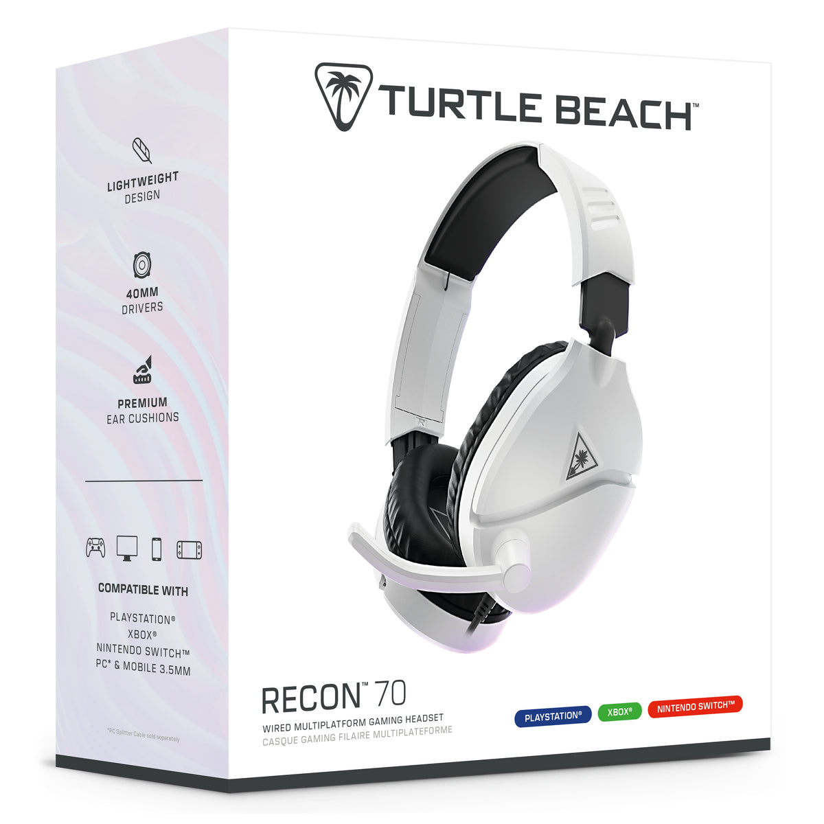Turtle Beach Recon 70 Gaming Headset Wired White