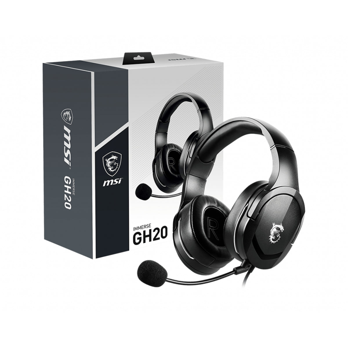 MSI Immerse GH20 Gaming Headset Wired Black