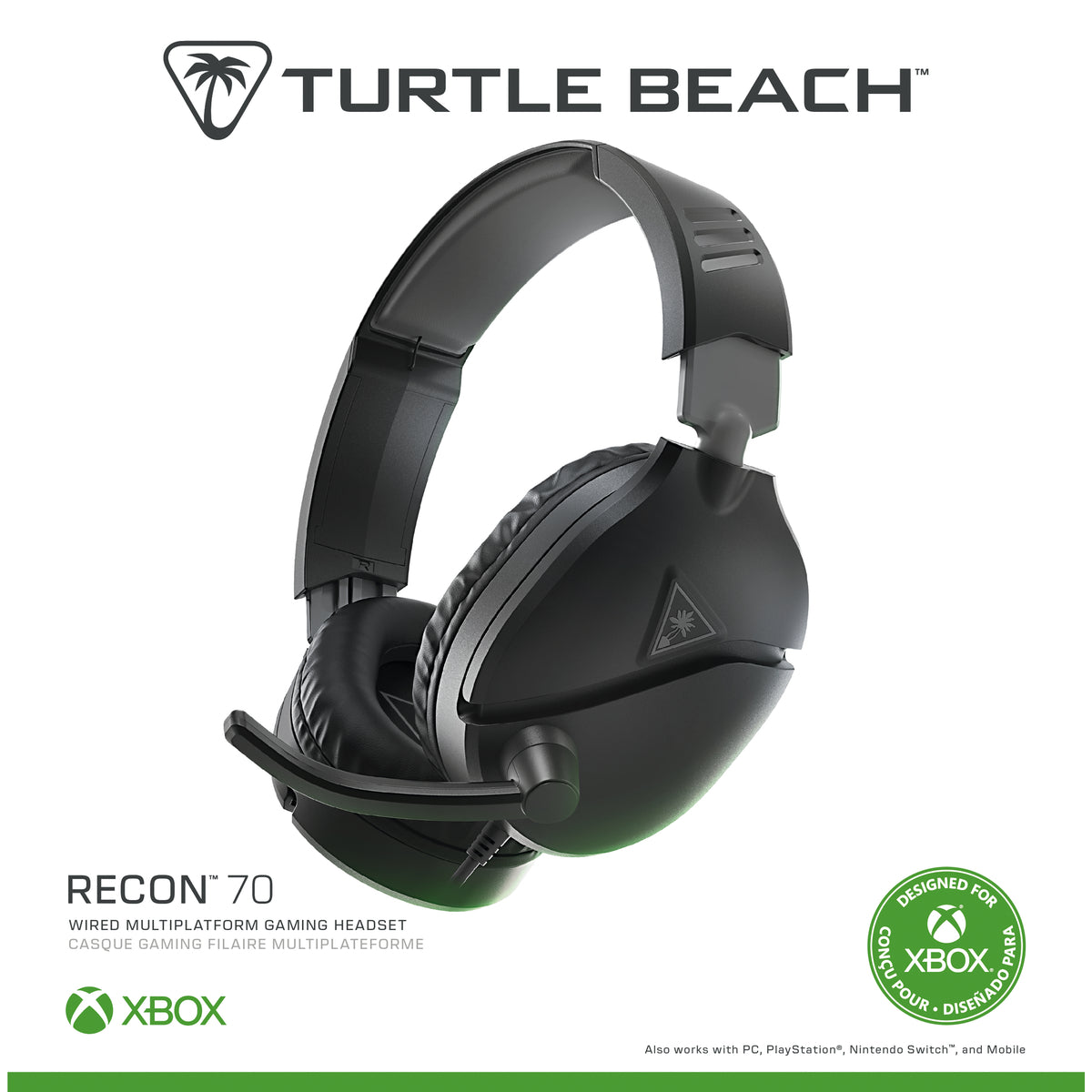 Turtle Beach Recon 70 Gaming Headset Wired Black