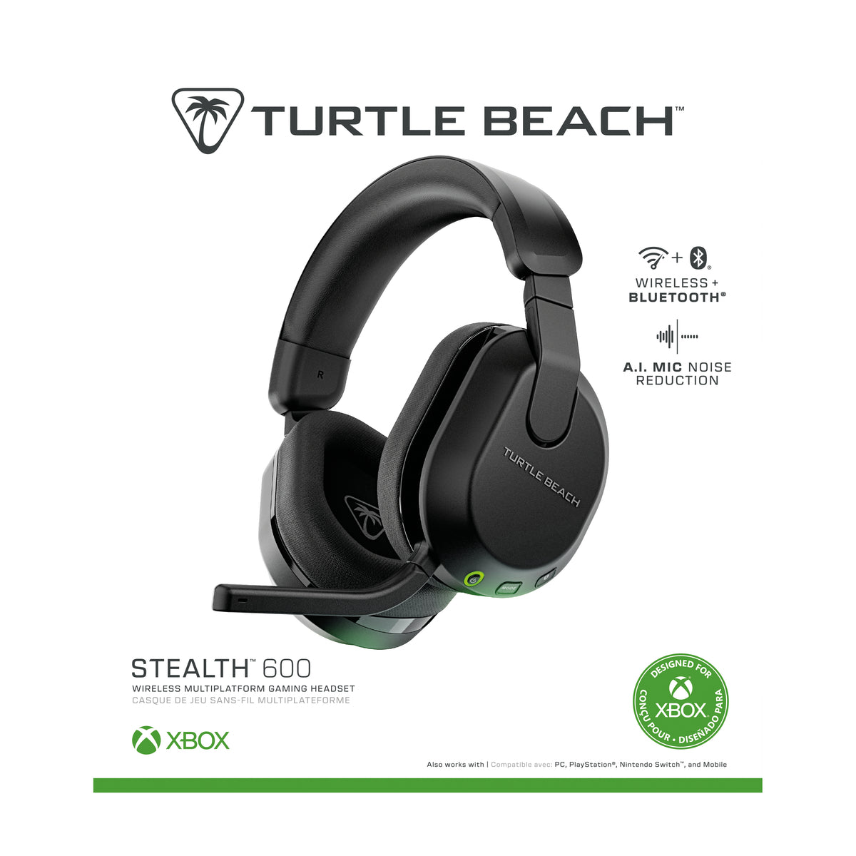 Turtle Beach Stealth 600 Gen 3 Xbox Gaming Headset Wireless Black