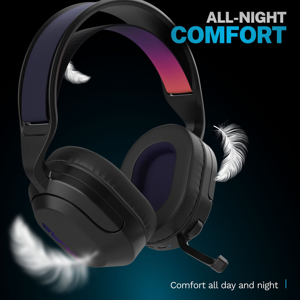 JLab Nightfall Gaming Headset Wireless Black