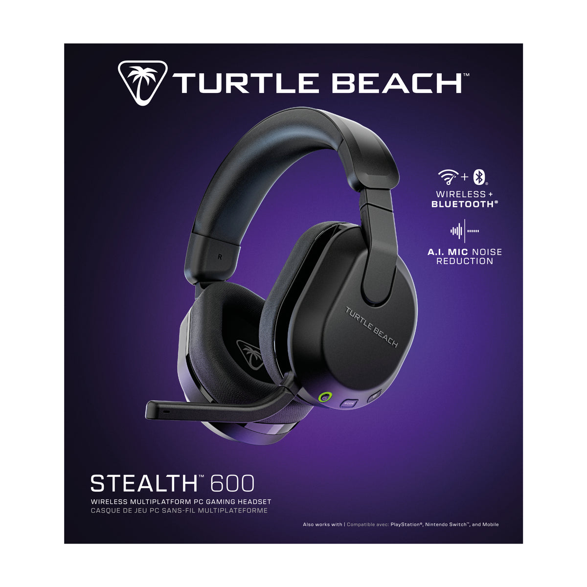 Turtle Beach Stealth 600 Gen 3 PC Gaming Headset Wireless Black