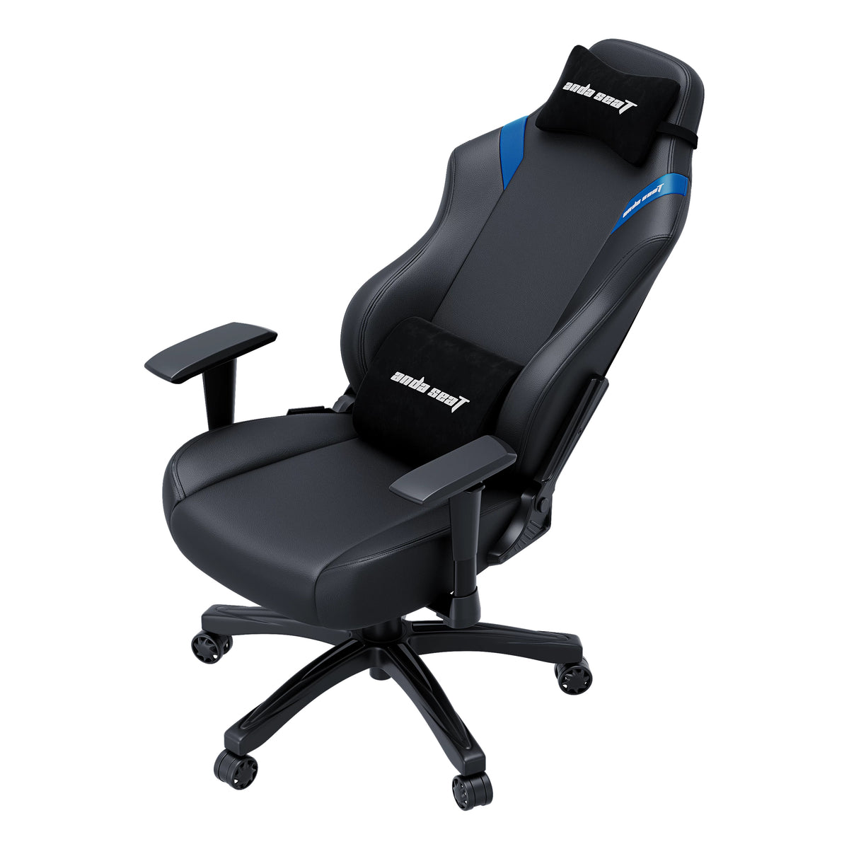 Anda Seat Luna Gaming Chair 120 kg Premium Leather Black Blue