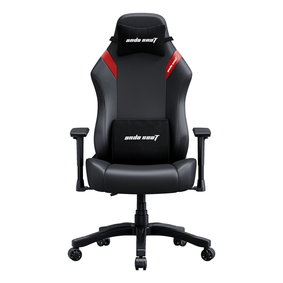 Anda Seat Luna Gaming Chair 120 kg Premium Leather Black Red