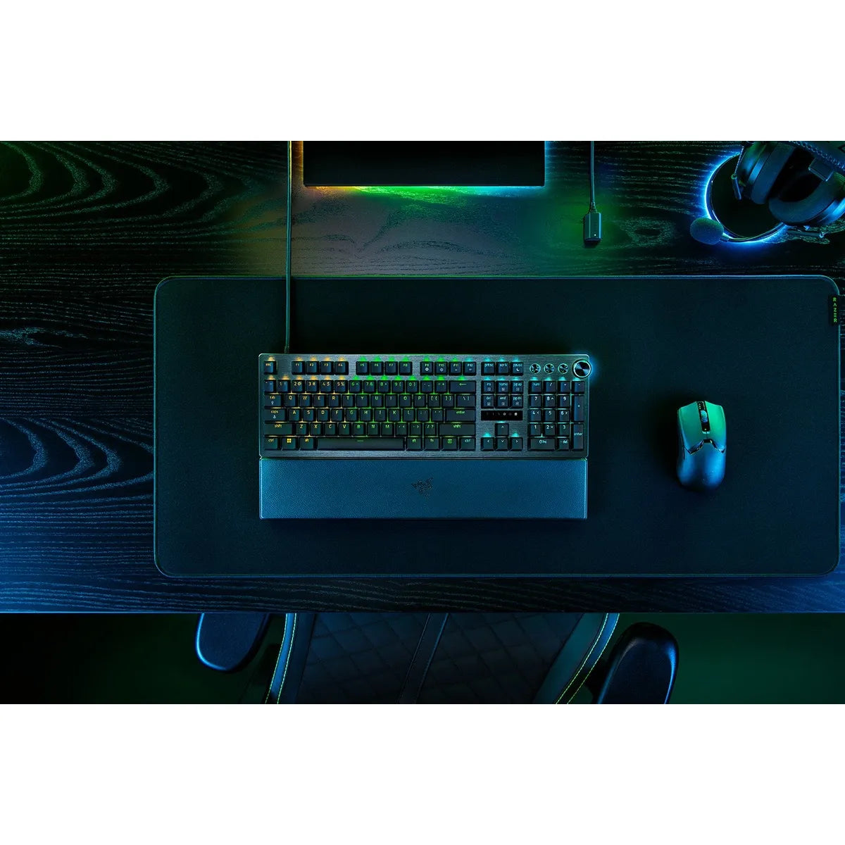 Razer Huntsman V3 Pro, Wired, USB, Optical Key Switch, QWERTY, RGB LED, Black
