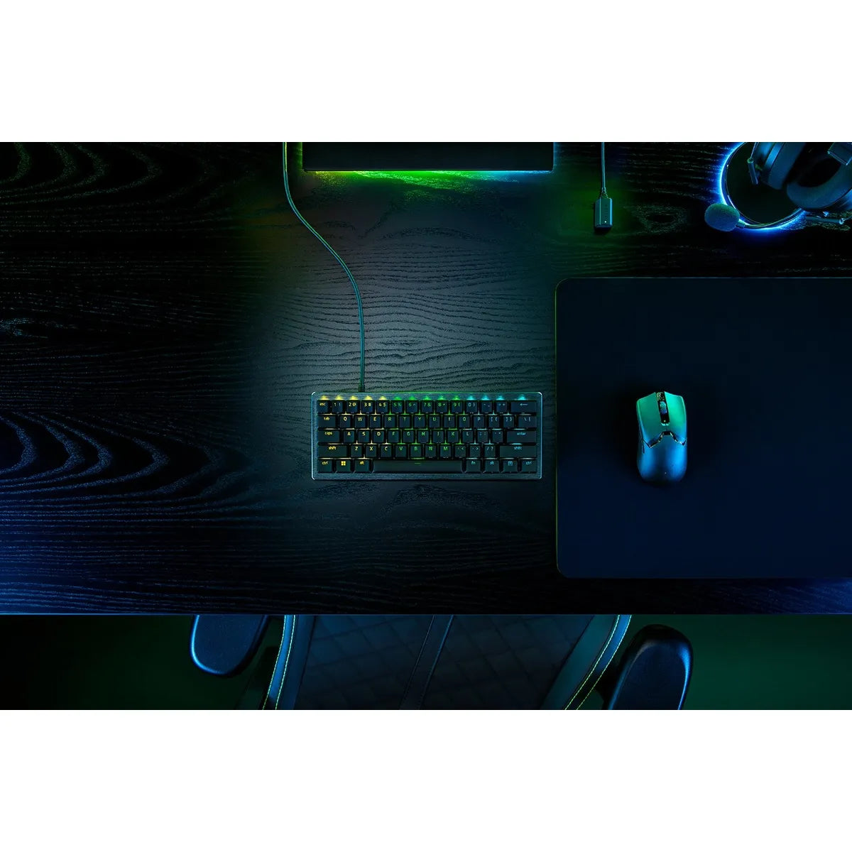 Razer Huntsman V3 Pro Mini, Wired, USB, Optical Key Switch, QWERTY, RGB LED, Black