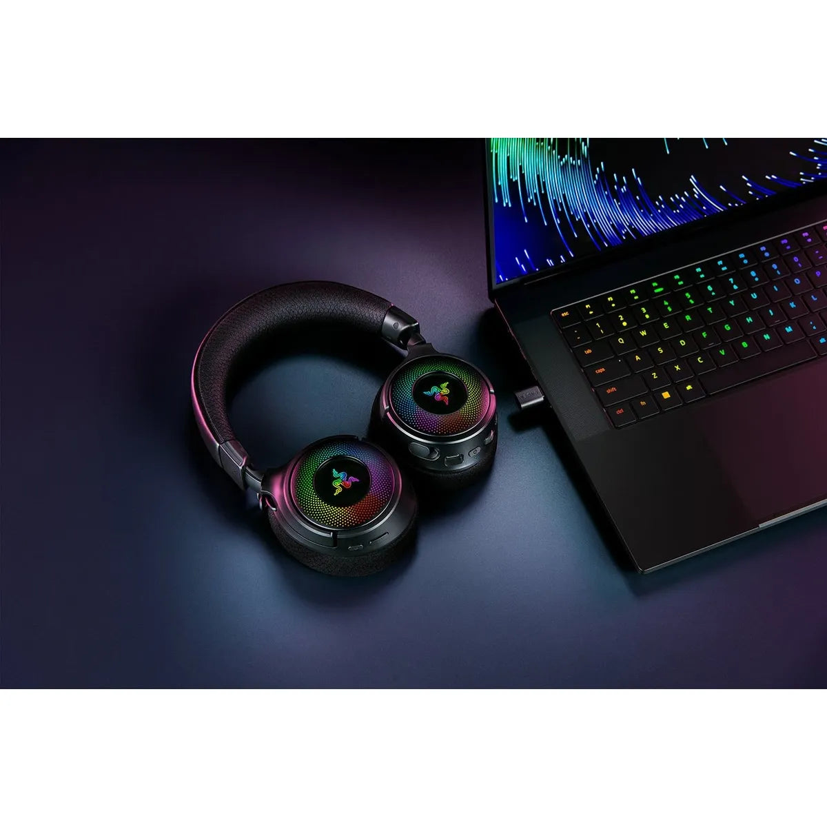 Razer Kraken V4 Wireless Gaming Headset, 12 - 28000 Hz, Black
