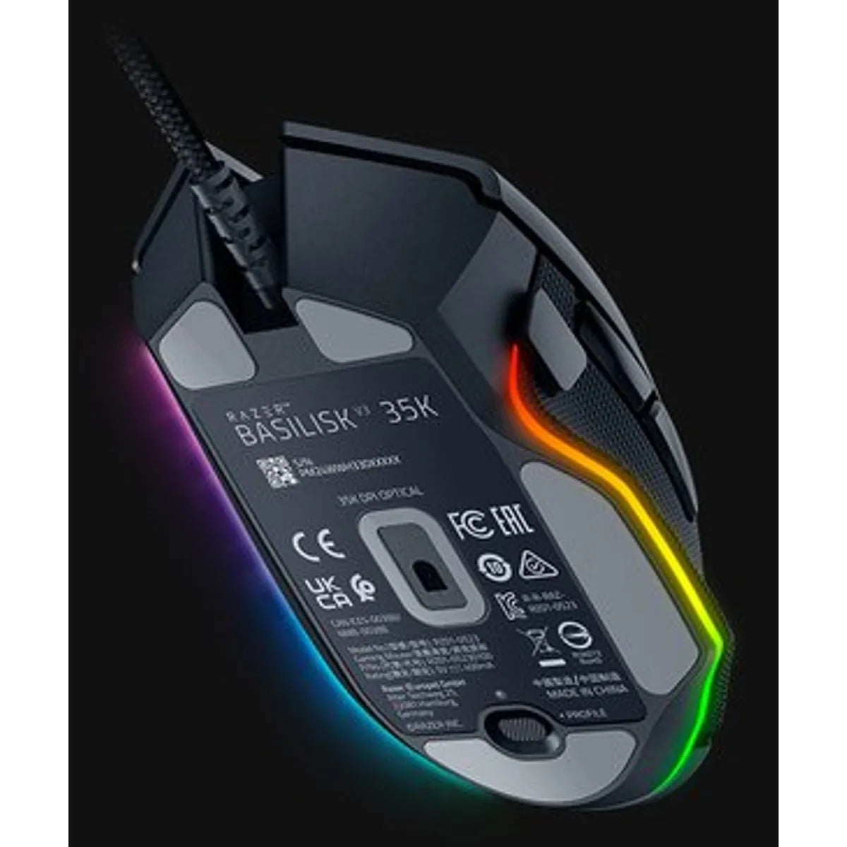 Razer Basilisk V3 35K, Right-hand, Optical, 35000 DPI, Black
