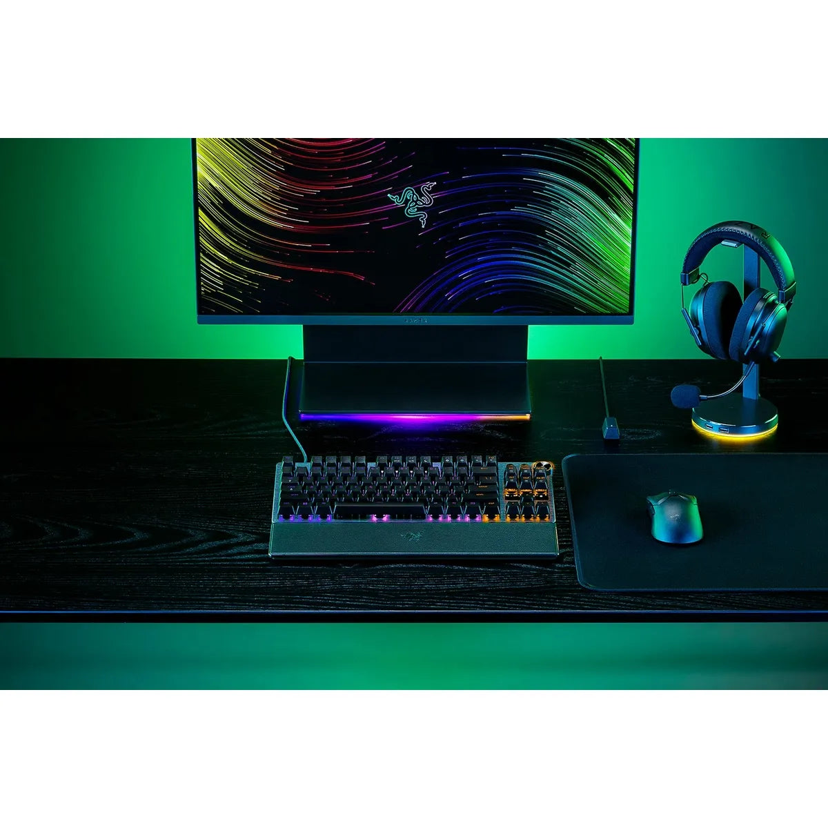 Razer Huntsman V3 Pro Tenkeyless, UK, USB, Optical Key Switch, QWERTY, RGB LED, Black