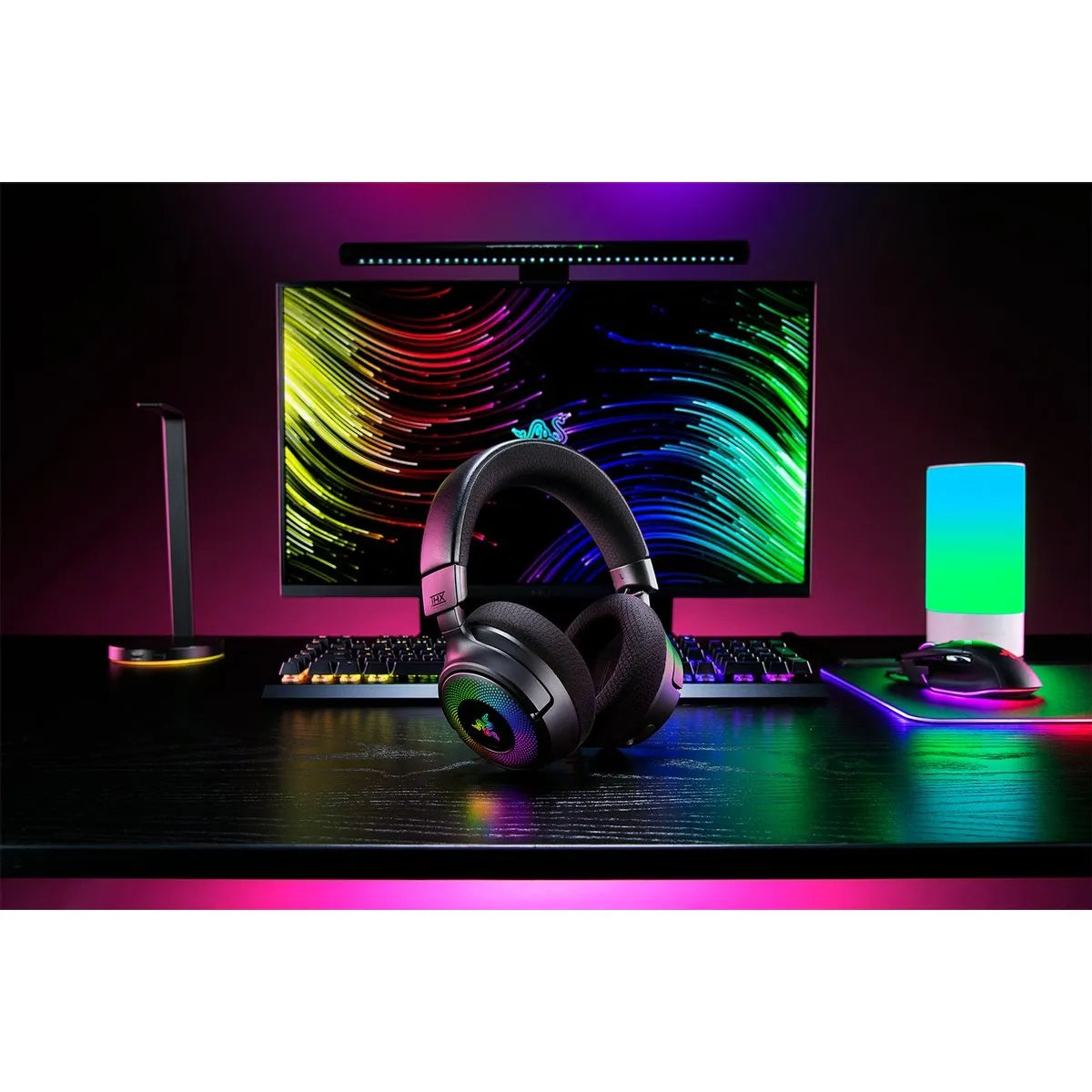 Razer Kraken V4 Wireless Gaming Headset, 12 - 28000 Hz, Black