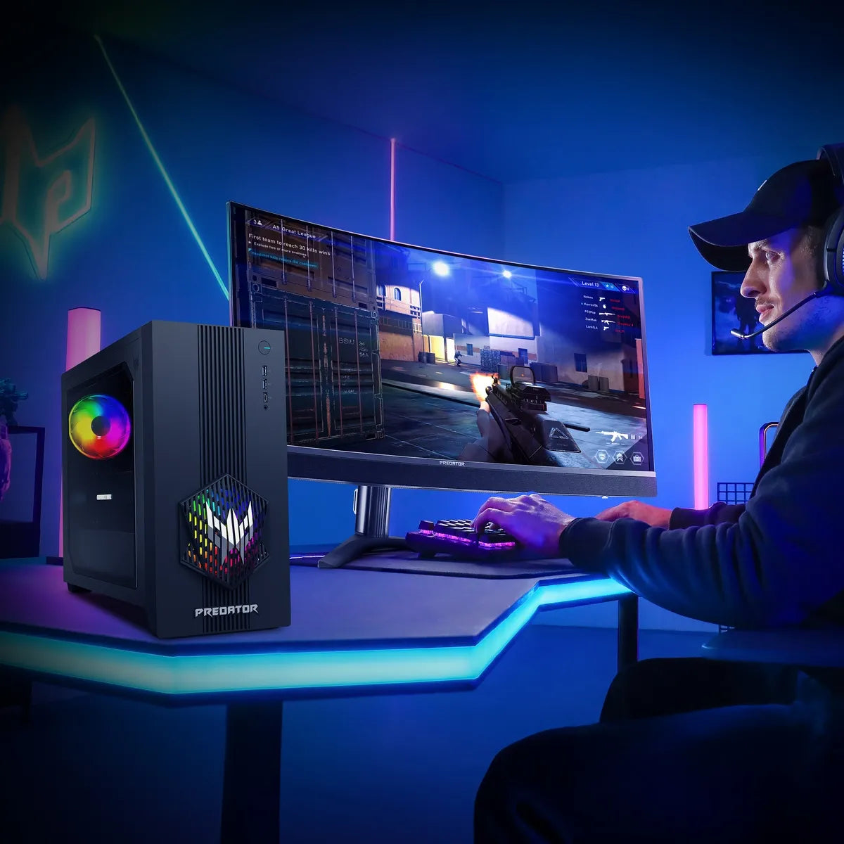 Acer Predator PO3-665 Gaming PC Intel Core i5-14400F 16GB 512GB NVIDIA RTX 5060