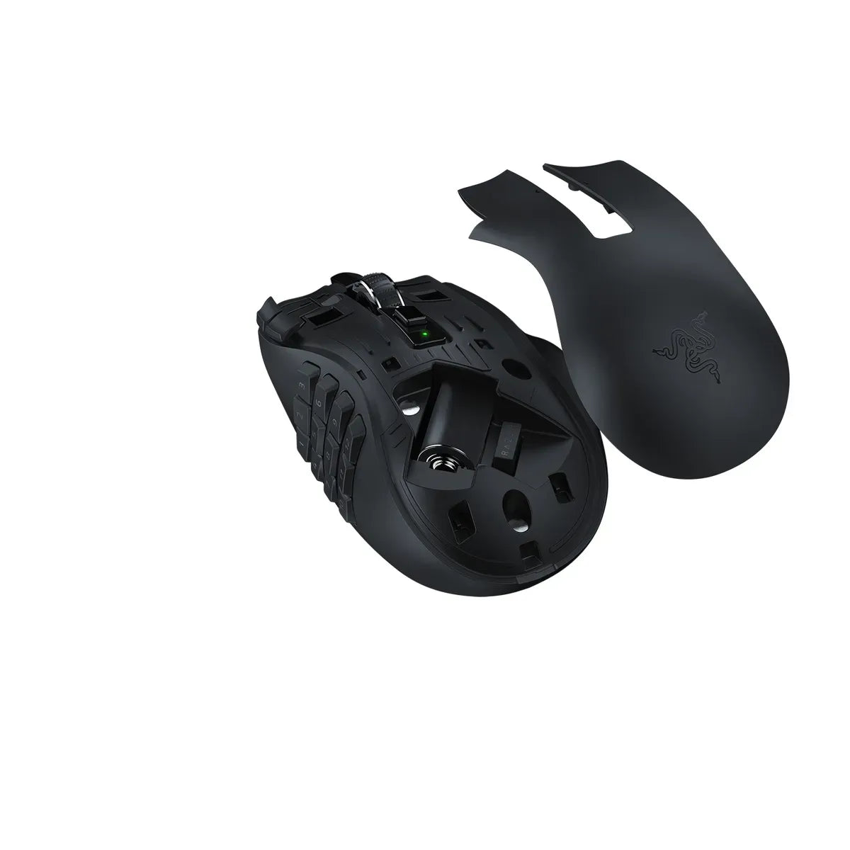 Razer Naga V2 HyperSpeed Mouse, Right-hand, Optical, RF Wireless + Bluetooth, 30000 DPI, Black