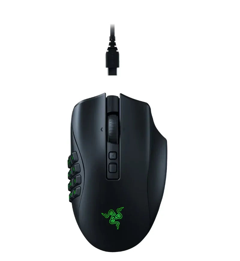 Razer Naga V2 Pro Optical Wireless Mouse, Right-hand, 30000 DPI, Black