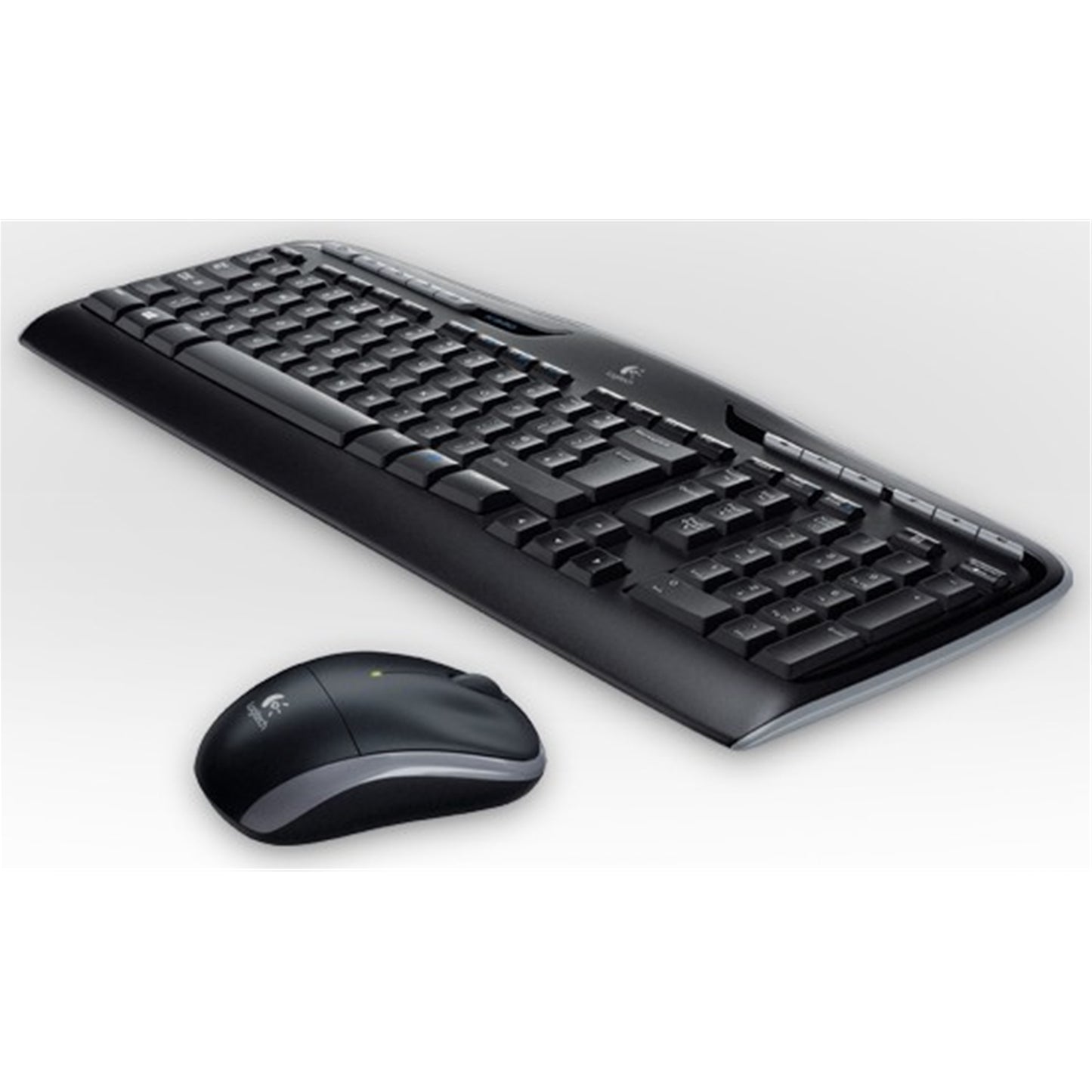 Logitech MK330 Wireless Keyboard UK Layout & Mouse Set for Windows, Black