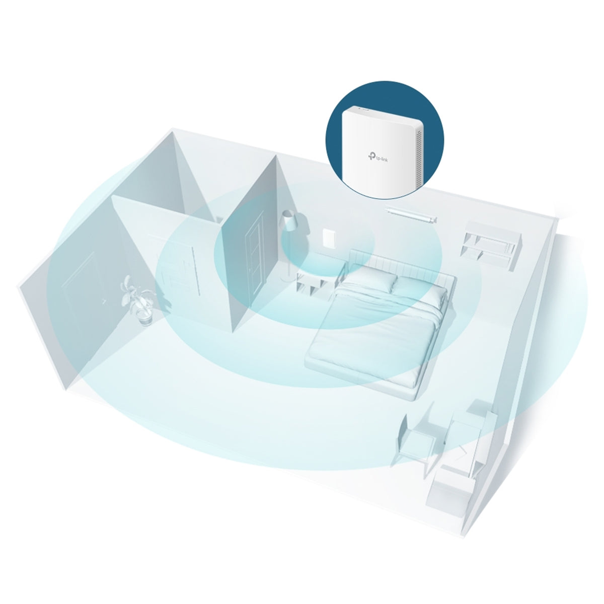 TP-Link Omada EAP235-Wall AC1200 Wireless MU-MIMO Gigabit Wall Access Point
