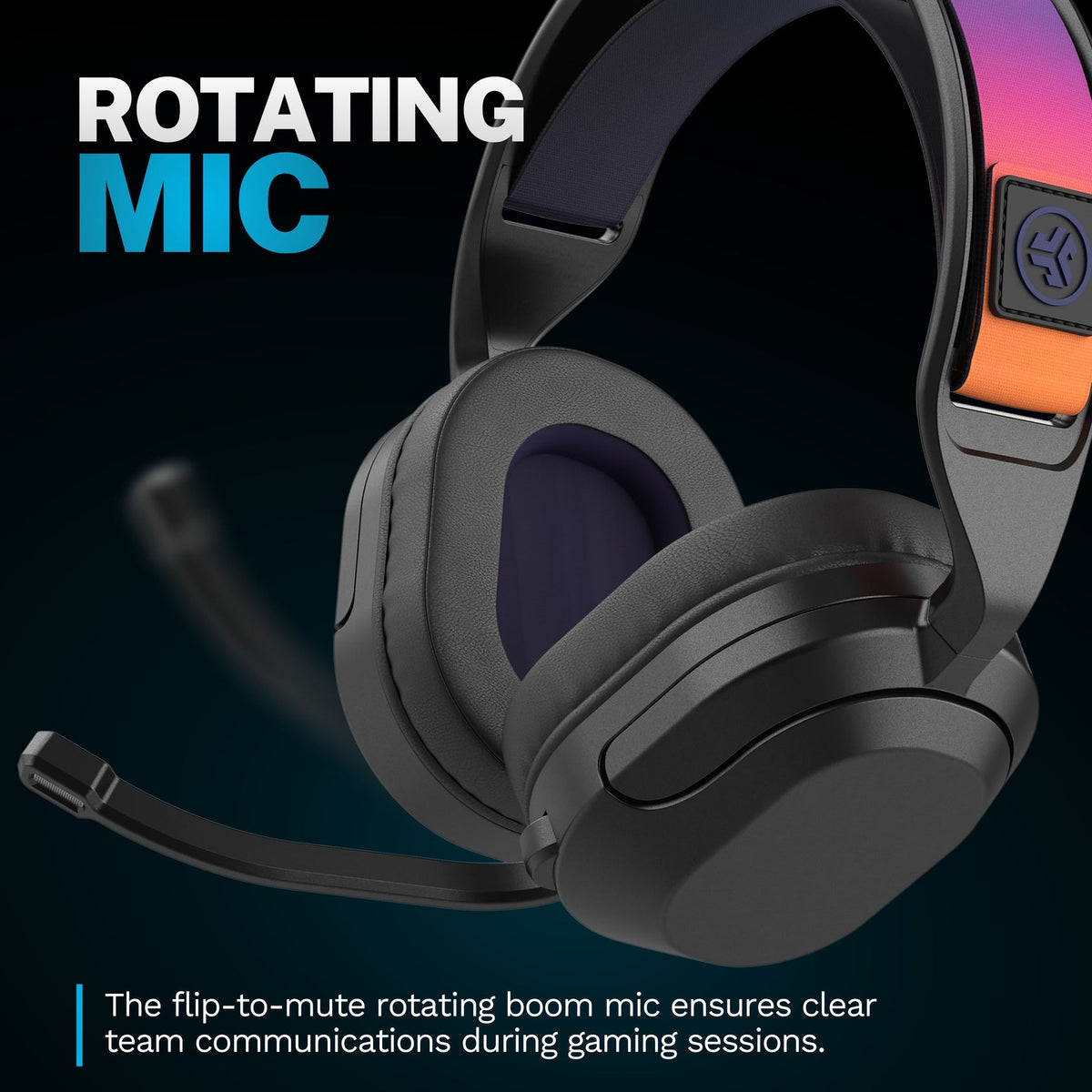 JLab Nightfall Gaming Headset Wireless Black
