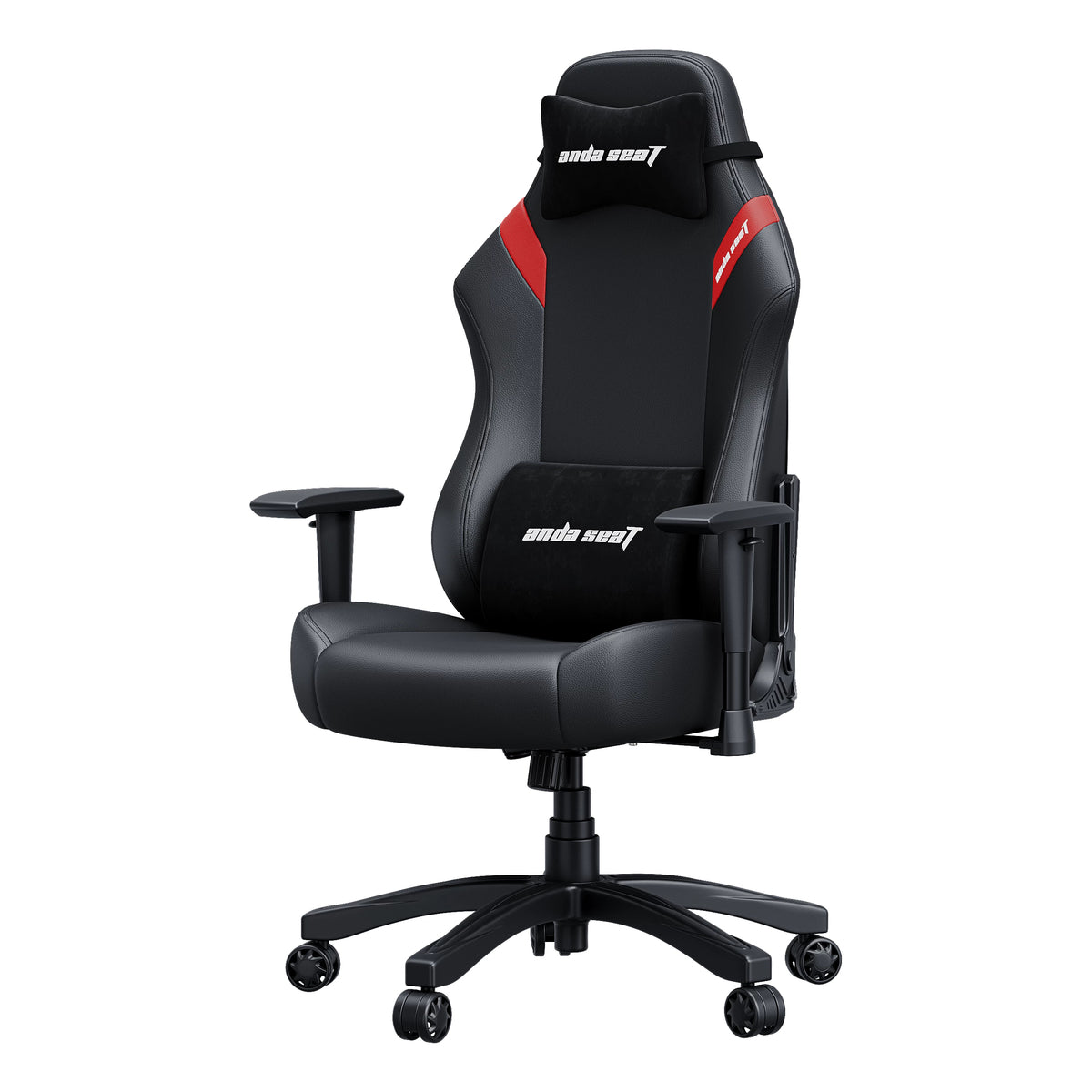 Anda Seat Luna Gaming Chair 120 kg Premium Leather Black Red