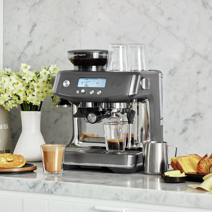 Sage Barista Pro Bean to Cup Coffee Machine in Black Stainless Steel, SES878BST