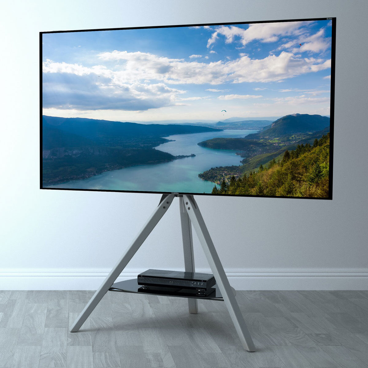AVF Hoxton TV Stand for TVs up to 70 Inch, Grey Wood