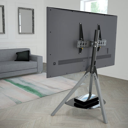 AVF Hoxton TV Stand for TVs up to 70 Inch, Grey Wood