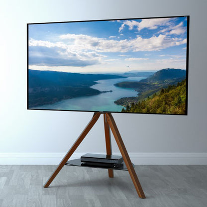 AVF Hoxton TV Stand for TVs up to 70 Inch, Dark Wood