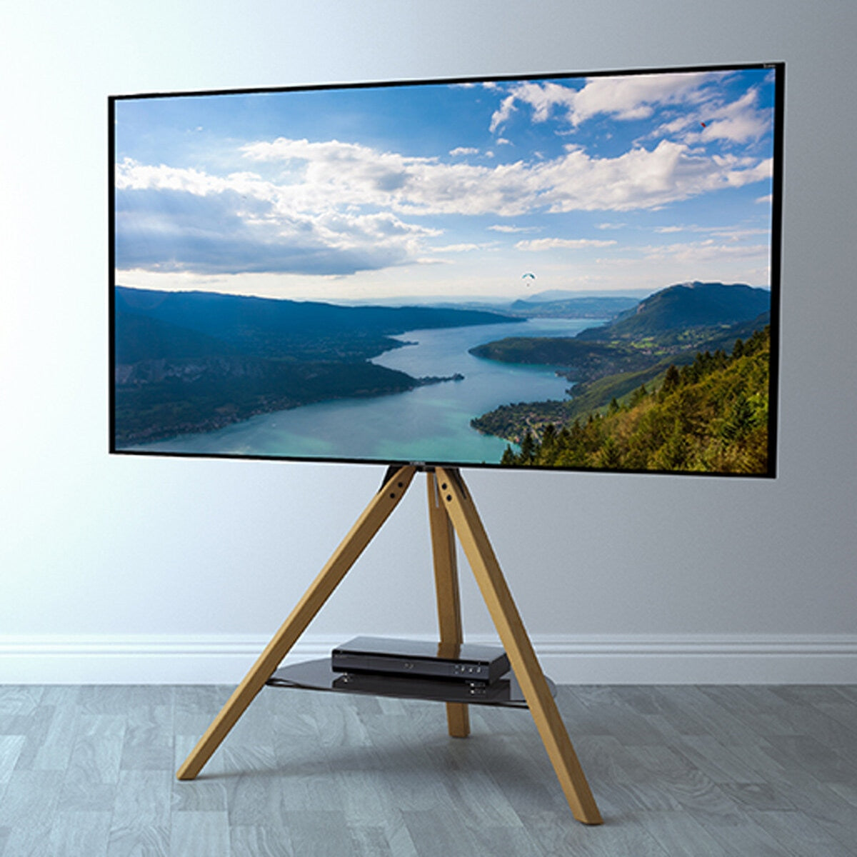 AVF Hoxton TV Stand for TVs up to 70 Inch, Light Wood