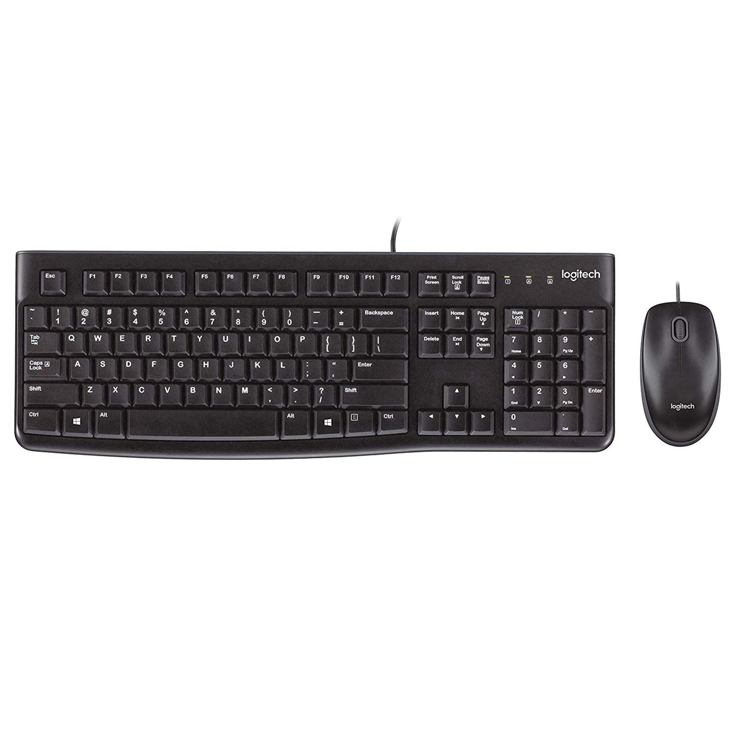 Logitech MK120 Wired Keyboard and Mouse Combo for Windows, QWERTY UK English