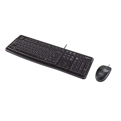 Logitech MK120 Wired Keyboard and Mouse Combo for Windows, QWERTY UK English