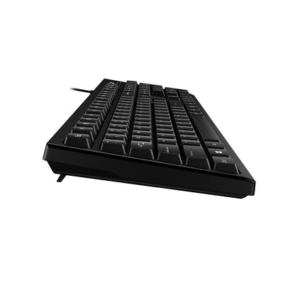 Genius KB-100 Wired Smart Keyboard, USB Full Size UK Layout, Black
