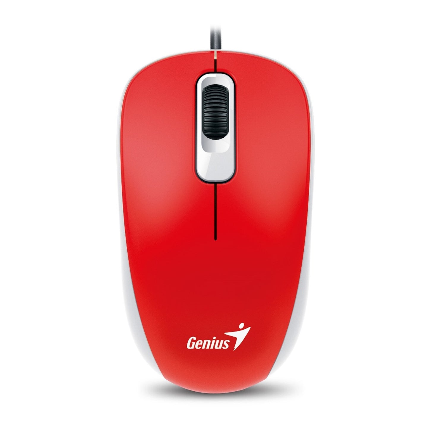 Genius DX-110 Wired USB Mouse, 1000 DPI Optical Tracking, 1.5m Cable, Red