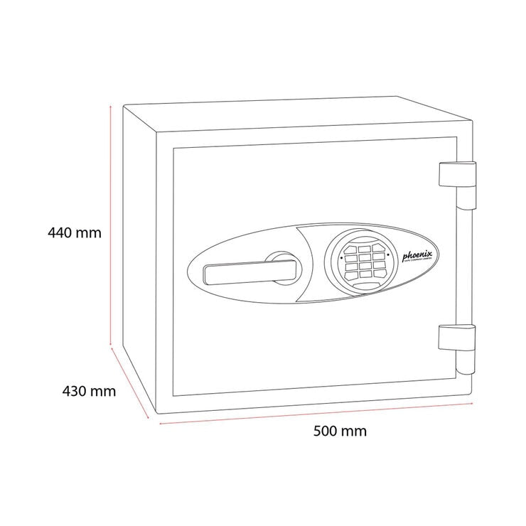 Phoenix 46 Litre Neptune HS1052E Security Safe with Electronic Lock