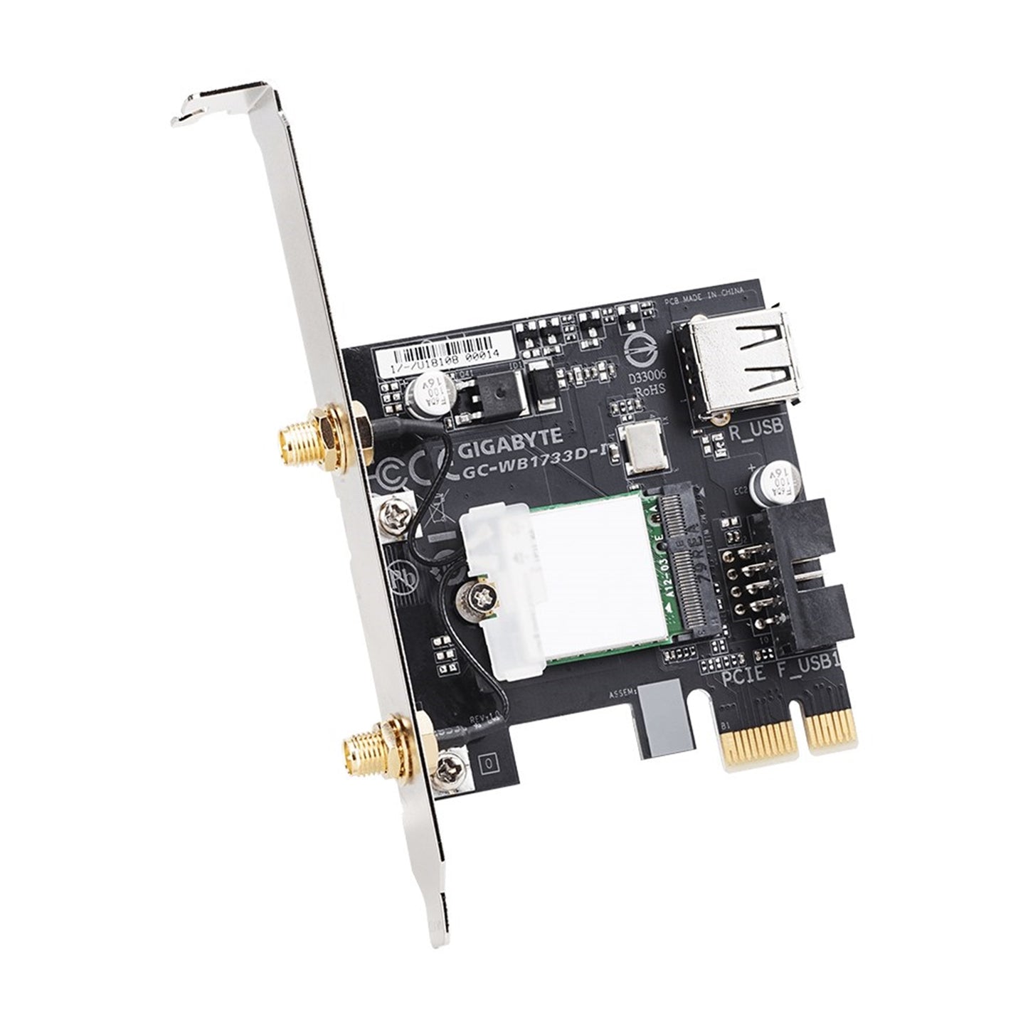Gigabyte GC-WB1733D-I Intel Wireless AC1750 Dual Band PCI-Express WiFi Card