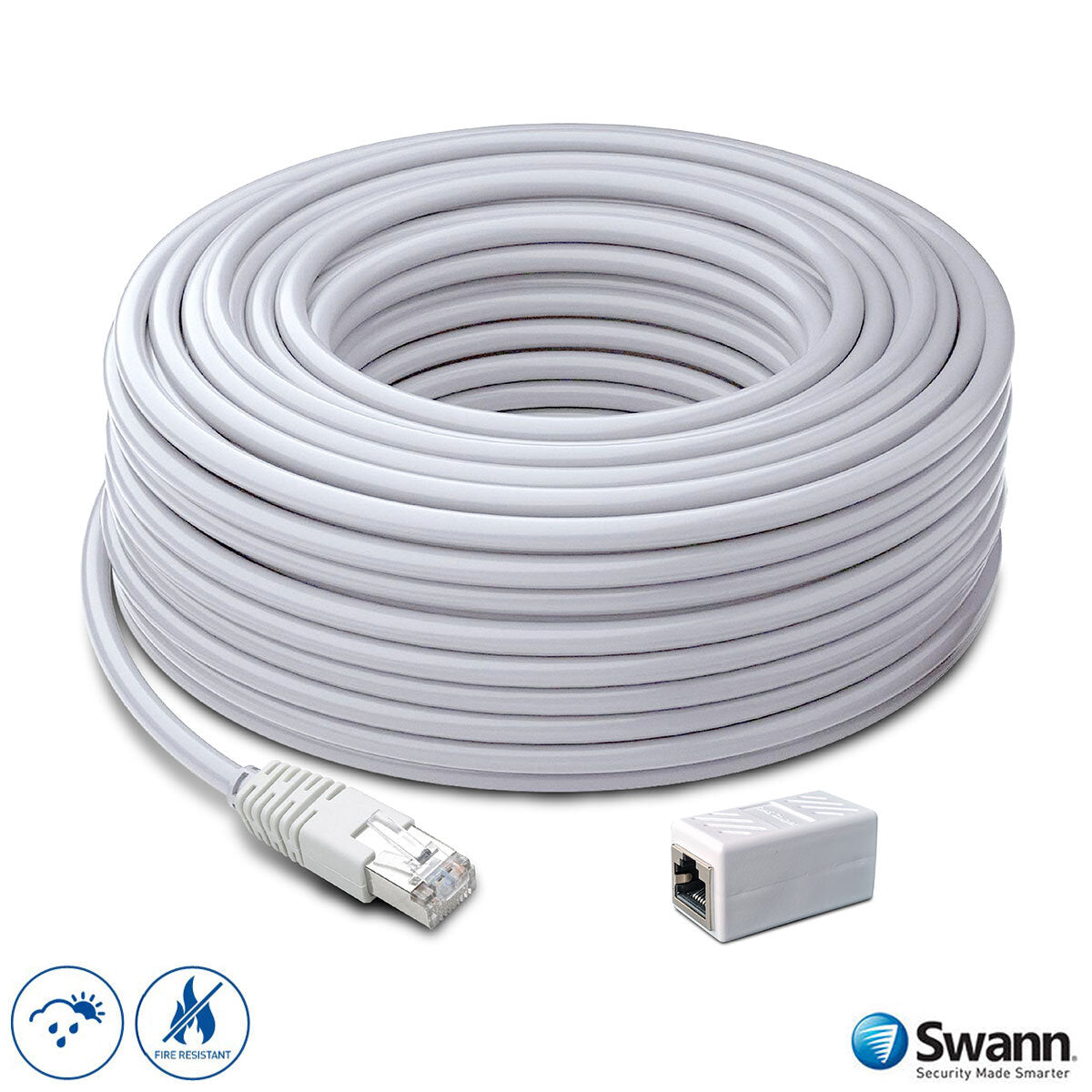Swann Network Extension Cable 30m (100ft), SWNHD-30MCAT5E-GL