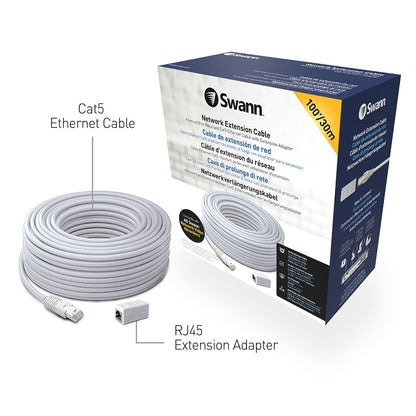 Swann Network Extension Cable 30m (100ft), SWNHD-30MCAT5E-GL