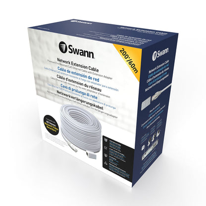 Swann 60m/200ft Network Extension Cable, SWNHD-60MCAT5E-GL