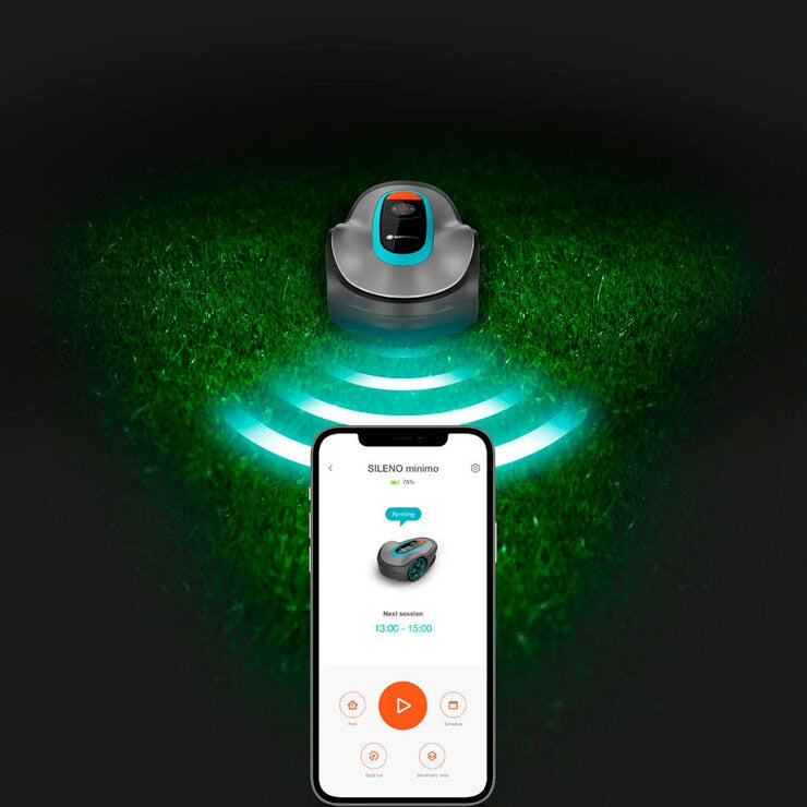 Gardena Sileno Minimo Smart Robotic Lawn Mower + Charging Station