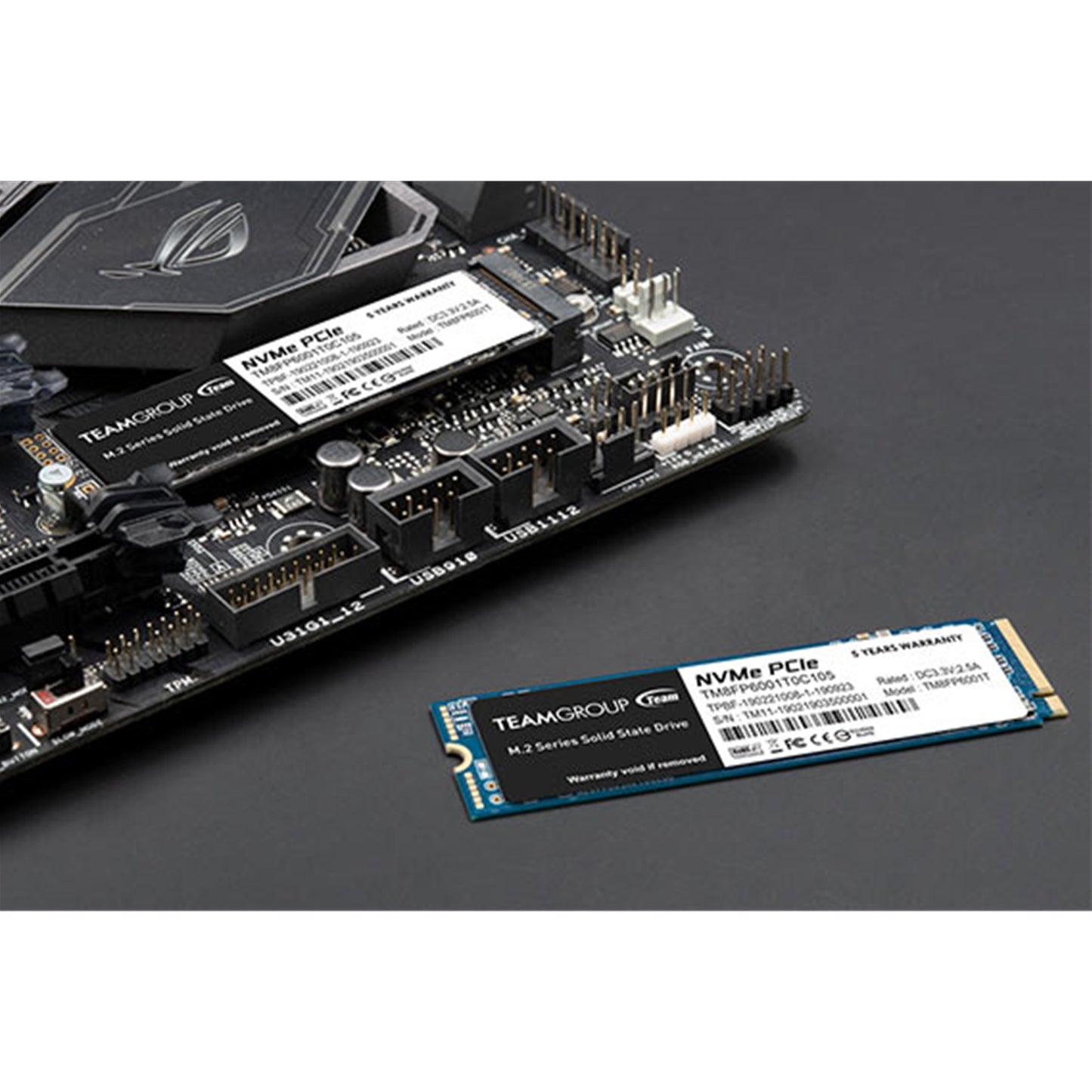 Team MP33 512GB NVMe SSD, M.2, PCIe Gen3, 2280, Read 1600MB/s, Write 1000MB/s